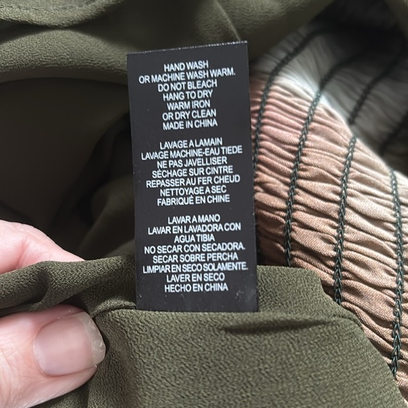 Nicole Miller ruffle tiered multi colored v neck print dress Sz S - Picture 6 of 11